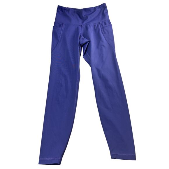 Old Navy Active Purple Athletic Elevate Go-Dry Leggings Sz Small Pockets Crop - Picture 5 of 6
